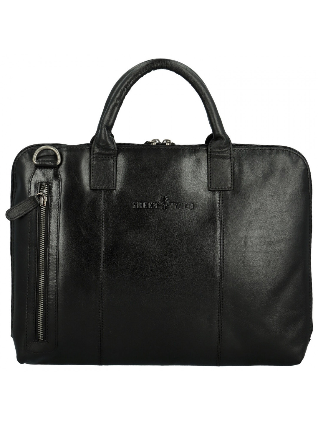 Luxusní pánská kožená business taška GW Patryk černá